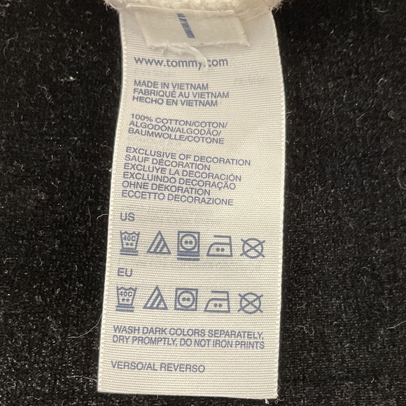 Tommy Hilfiger White & Grey Striped Long Sleeve Vintage Shirt - Picture 6 of 6